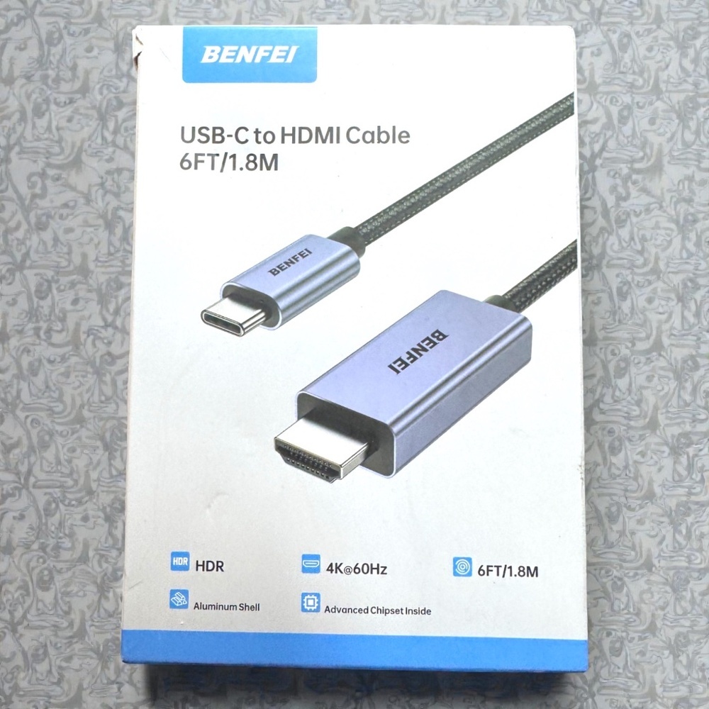 NIB BENFEI USB-C to HDMI 6FT 4K Cable